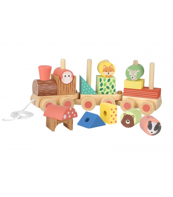 Ξύλινο τρένο Woodland  (FSC®) Orange Tree Toys