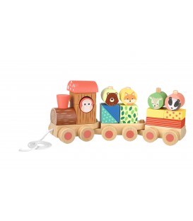 Ξύλινο τρένο Woodland  (FSC®) Orange Tree Toys