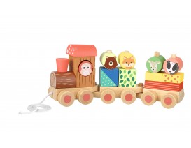 Ξύλινο τρένο Woodland  (FSC®) Orange Tree Toys