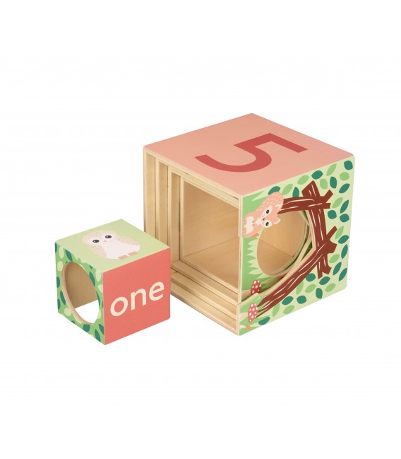 Κύβοι Στοίβαξης  woodland Orange Tree Toys