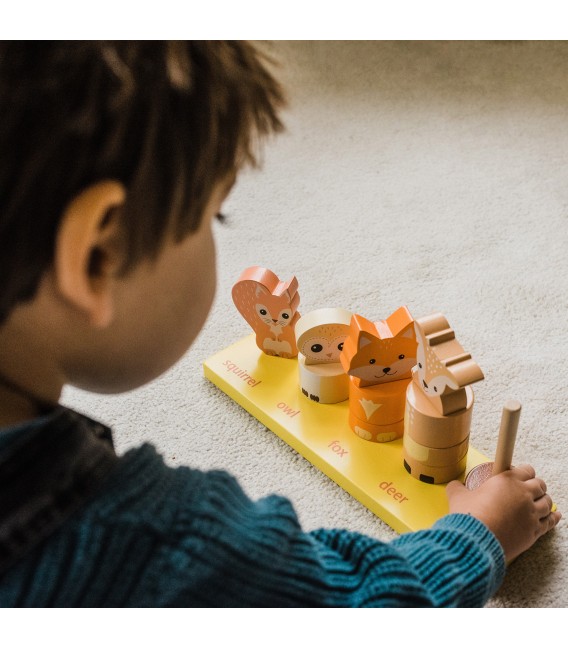 Εκμάθηση αριθμών Woodland Orange Tree Toys