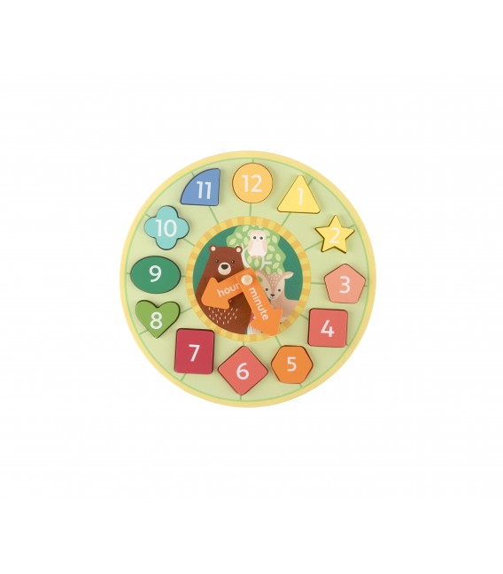 Ρολόι με  Σχήματα woodland Orange Tree Toys