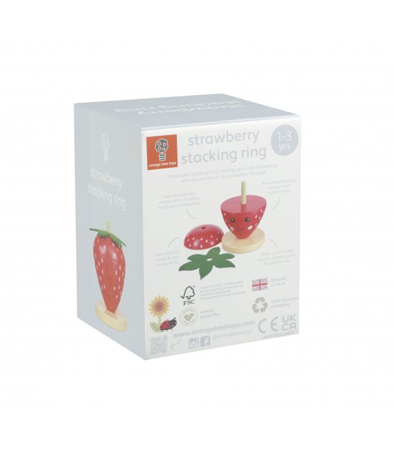 Πυργος Στοίβαξης Φράουλα Orange Tree Toys