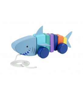 Καρχαρίας συρόμενο ξύλινο παιχνίδι Orange Tree Toys