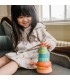 Ξύλινος κύβος στοίβαξης Καβούρι Orange Tree Toys