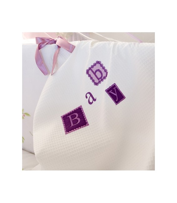 Baby Oliver des.602 Κουβέρτα Πικέ Κούνιας 100x140