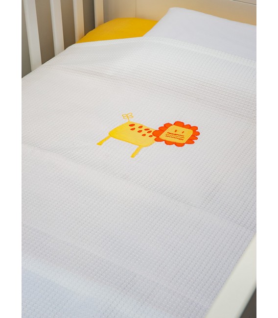 Baby Oliver des.470 Κουβέρτα Πικέ Κούνιας 100x140