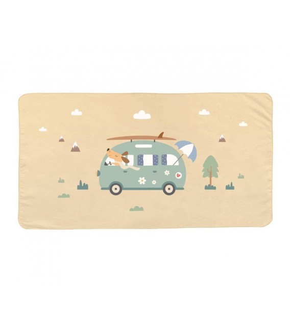 Πετσέτα Θαλάσσης 70x140cm με ύφασμα Microfibra Surf Van Monnëka