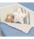 Oliver Baby Des.414 Minky Κουβέρτα Κούνιας Διπλής Όψης Ραφ 100x150