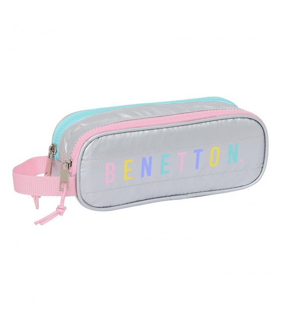Κασετίνα Με Δύο Θήκες BENETTON Silver