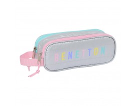 Κασετίνα Με Δύο Θήκες BENETTON Silver