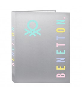 Φάκελος Κλασέρ Με 4 Κρίκους Silver BENETTON