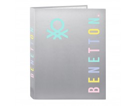 Φάκελος Κλασέρ Με 4 Κρίκους Silver BENETTON
