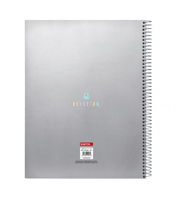 Τετράδιο Α4 BENETTON Silver