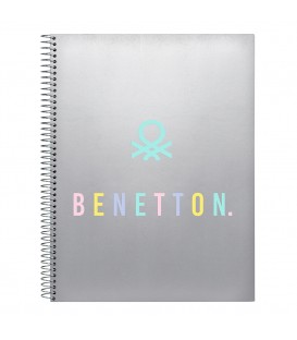 Τετράδιο Α4 BENETTON Silver