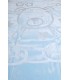 Κουβέρτα βελουτέ ανάγλυφη MORA  KIDS COLOUR 110X140 γαλαζια  85% ακρυλικό & 15% πολυέστερ