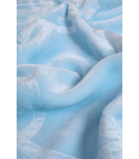 Κουβέρτα βελουτέ ανάγλυφη MORA  KIDS COLOUR 110X140 γαλαζια  85% ακρυλικό & 15% πολυέστερ