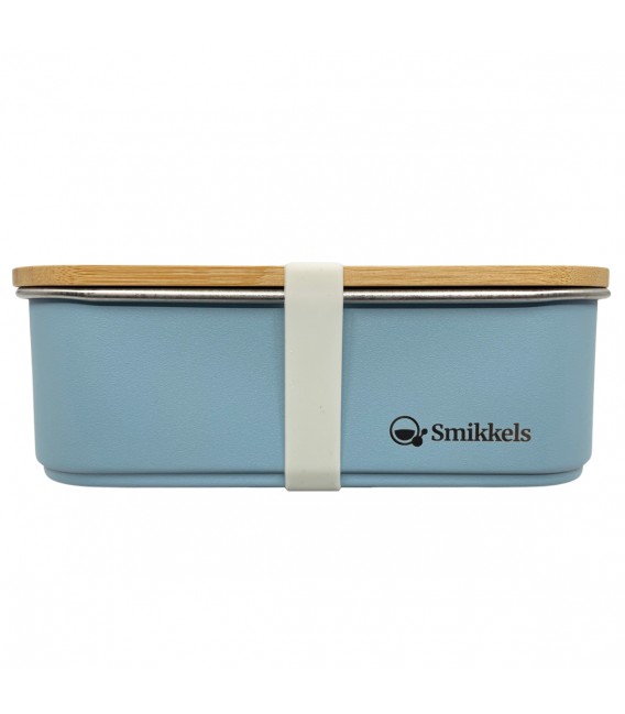 Lunchbox με καπάκι από bamboo 900ml Μπλε