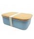 Lunchbox με καπάκι από bamboo 900ml Μπλε