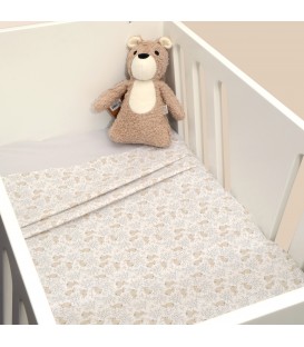 Σεντόνια Λίκνου Σετ 2τ -80x100-100% Βαμβάκι Design 218 Oliver Baby