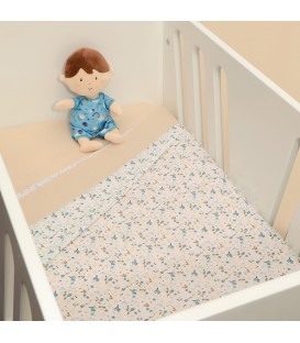 Σεντόνια Λίκνου Σετ 2τ -80x100-100% Βαμβάκι Design 217 Oliver Baby