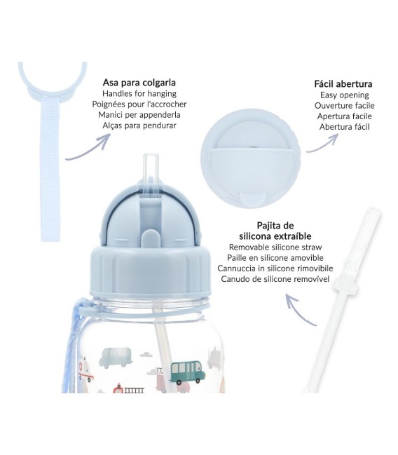 Μπουκάλι tritán 500 ml City Cars - Tutete