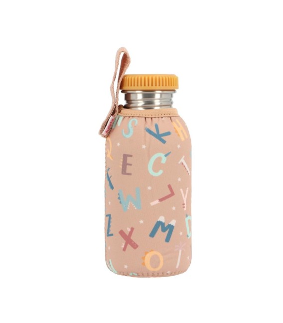 Aνοξείδωτο Δοχείο Νερού 500ml Funny Letters - Tutete