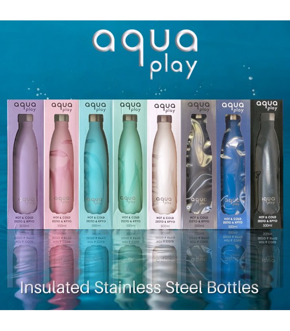 Μπουκάλι Θερμός 500 ml AquaPlay Μαύρο