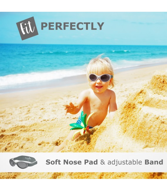 Γυαλιά Ηλίου για Παιδιά 0-18 μηνών Ανθρακί Baby Surfer Earth Mausito