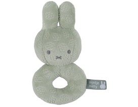 Κουδουνίστρα Από Βελουτέ Ύφασμα Πράσινο Miffy Flowers