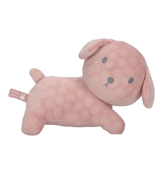 Λούτρινο Σκυλάκι Από Βελουτέ Ύφασμα 25cm Ροζ Miffy