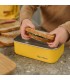 Lunchbox με καπάκι από bamboo 900ml Κίτρινο