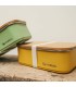 Lunchbox με καπάκι από bamboo 900ml Κίτρινο