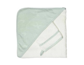 Μπουρνούζι 75x75cm & Γάντι Nova Trois Kilos Sept
