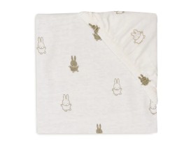 Κατωσέντονο Με Λάστιχο 50x90cm Jersey Λαδί Μοτίβο Miffy Happy