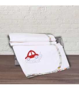 Πάνα Φανελλένια 100% Cotton 80x80 200 γρ/τμ Design 214-1 Oliver Baby