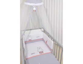 Miffy Des 65 Σετ Προίκας 3 τεμ Μουσελίνα Γκρι