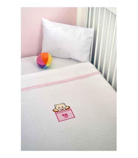 Fisher Price Πικέ Κουβέρτα des.206 Κούνιας ΠΛΤ 42,00€