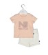 NAUTICA Des.15 ΣΕΤ T-SHIRT & SHORTS JERSEY 68cm GREY / NAVY