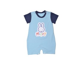 Miffy Des.11 Φορμάκι Καλοκαιρινό Σιέλ Ανοιχτό Με Κέντημα 6-9 Mηνών/68 cm