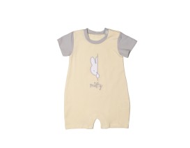 Miffy Des.14 Φορμάκι Καλοκαιρινό Εκρού Με Κέντημα 9-12 Mηνών/74 cm