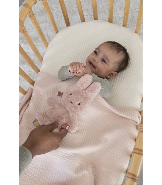 Miffy Fluffy Πανάκι Παρηγοριάς με Κλιπ Πιπίλας Ροζ