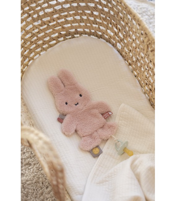 Miffy Fluffy Πανάκι Παρηγοριάς με Κλιπ Πιπίλας Ροζ