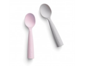Miniware Des.12  Σετ 2τ Κουτάλια Σιλικόνης Ροζ-13,5cm