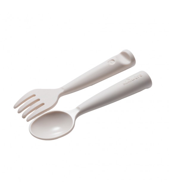 Miniware Des.10 Πιρούνι & Κουτάλι PLA Λευκό-13,5cm
