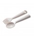 Miniware Des.10 Πιρούνι & Κουτάλι PLA Λευκό-13,5cm
