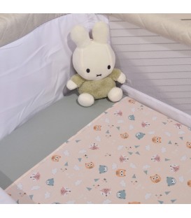 Oliver Baby Σχέδιο 201 σεντόνια λίκνου 100% βαμβάκι - 2 τεμ 80χ100