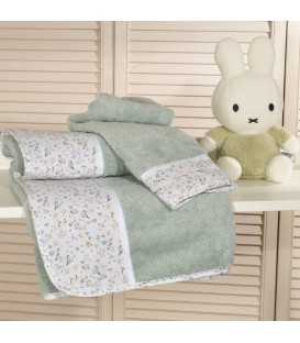 Oliver Baby σετ πετσέτες μέντα 2 τεμ σχεδιο 403-1 100% βαμβάκι 450 ΓΡΜ/ΤΜ - 30Χ50 70Χ120