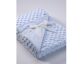 Κουβέρτα Αγκαλιάς MORA Copitos 80x110 cm - Γαλάζιο - 100% polyester