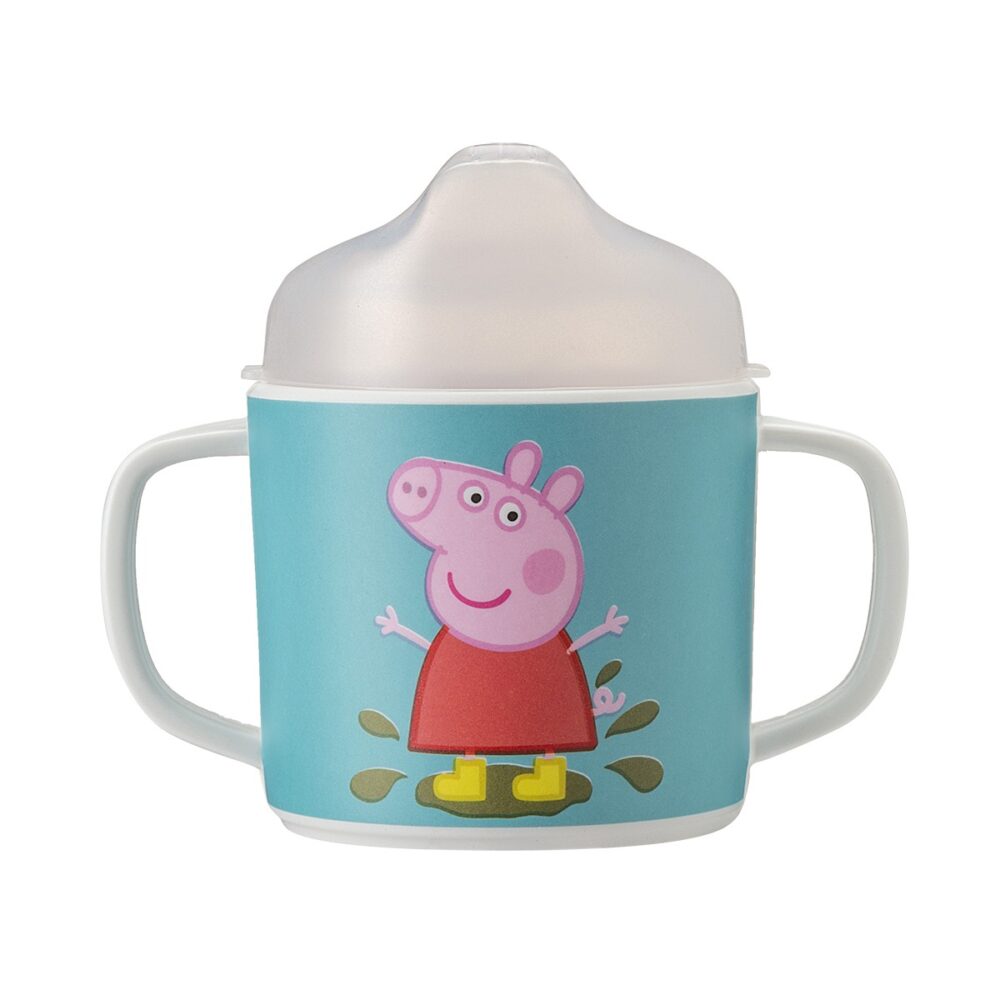 Ποτηράκι με 2 Χερούλια και Antislip Βάση Peppa Pig - Petit Jour Paris - Image 2